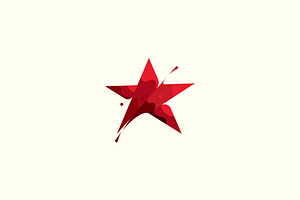 Red star vector logo, a Templates & Theme by Himalia1
