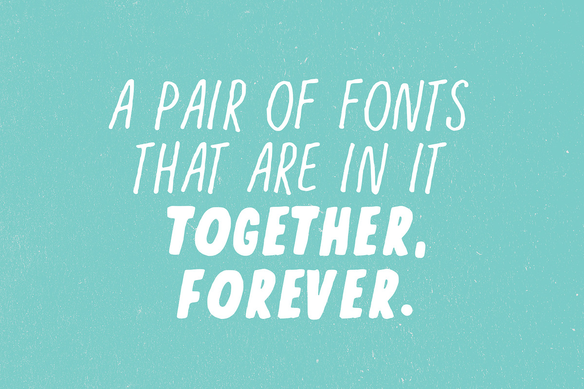 Thick + Thin Font preview 2