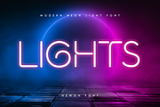 Newon - Modern Neon Light Font, a Sans Serif Font by Hamz Studio (Thumbnail 12 of 16)