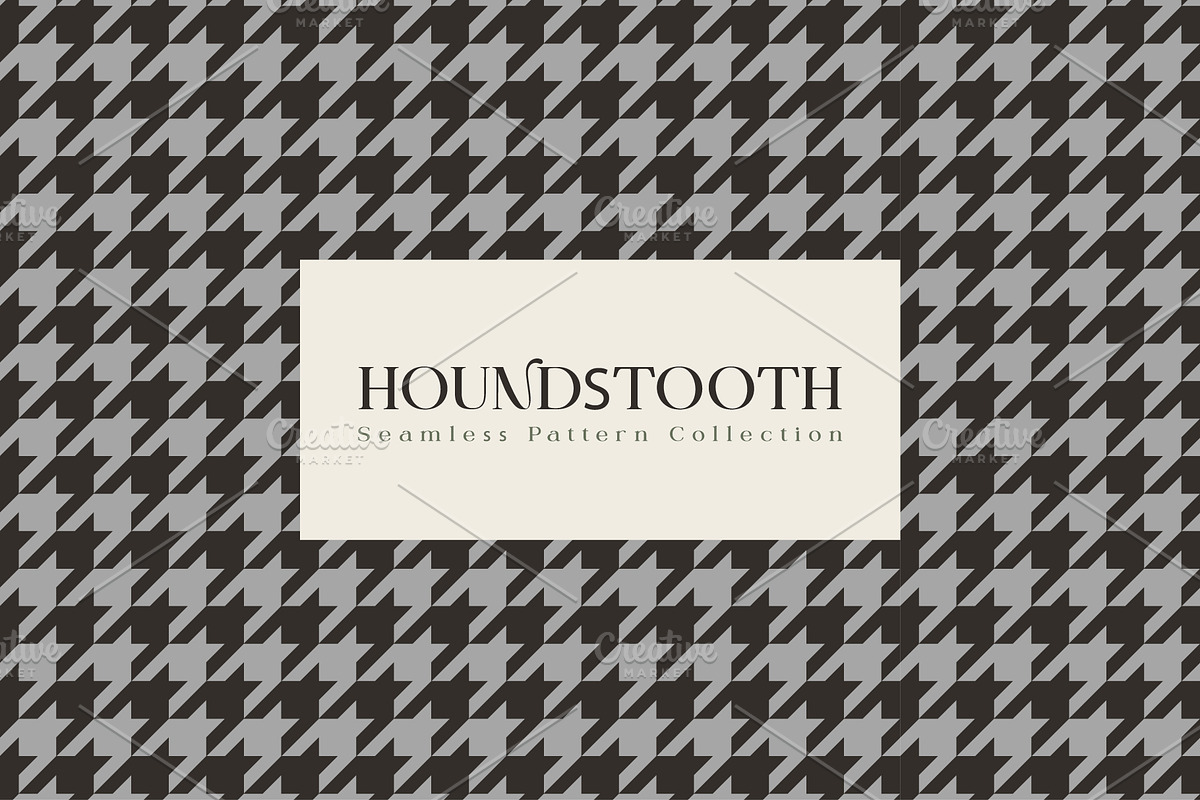 Classic Houndstooth Patterns Set, a Pattern Graphic by Maryia's Store (Photo 1 of 8)