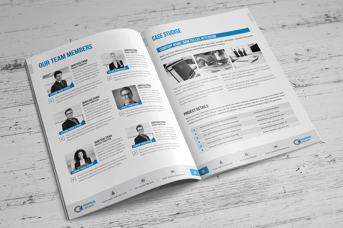Project Proposal Template V4, a Stationery Template by JanySultana (Photo 3 of 12)