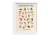 Cute animal English alphabet, an Animal Illustration by Rimma (Thumbnail 4 of 4)