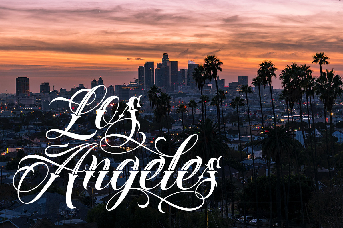 Los Angeles City skyline black and white silhouette with reflection.  13088879 Vector Art at Vecteezy, image size:1200x800