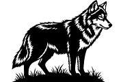Powerful Alpha Wolf Vector Bundle, an Animal Illustration by Designer_Momina (Thumbnail 8 of 21)
