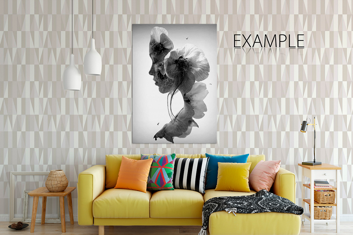 Wall & Frames Mockup - Bundle Vol 4, a Print Template by Yuri-U (Photo 9 of 32)