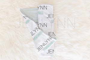 Rolled Minky Blanket Mockup #3