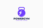 Power Gym Logo Template, a Branding & Logo Template by Zeer Graphic (Thumbnail 1 of 2)