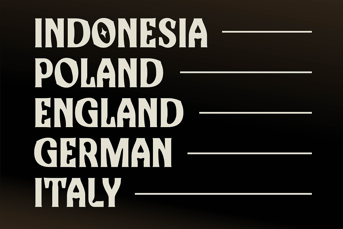 Kopi Hitam - Retro Bold Font, a Serif Font by Rahagita Studio (Photo 3 of 7)