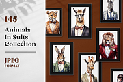 Animals in Suits Collection, an Animal Illustration by artsy-fartsy (Thumbnail 1 of 14)