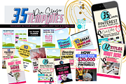 Pinterest Templates for Canva, a Social Media Template by artinspirestudio (Thumbnail 1 of 5)