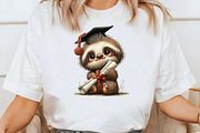 Whimsical Graduation Animals clipart, an Illustration by Designworld (Thumbnail 4 of 10)