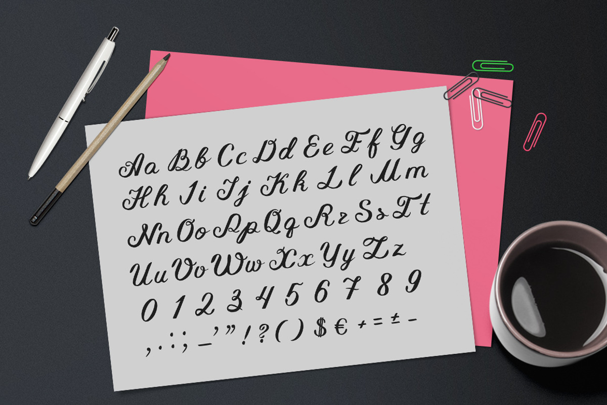 Article Typeface Script preview 2