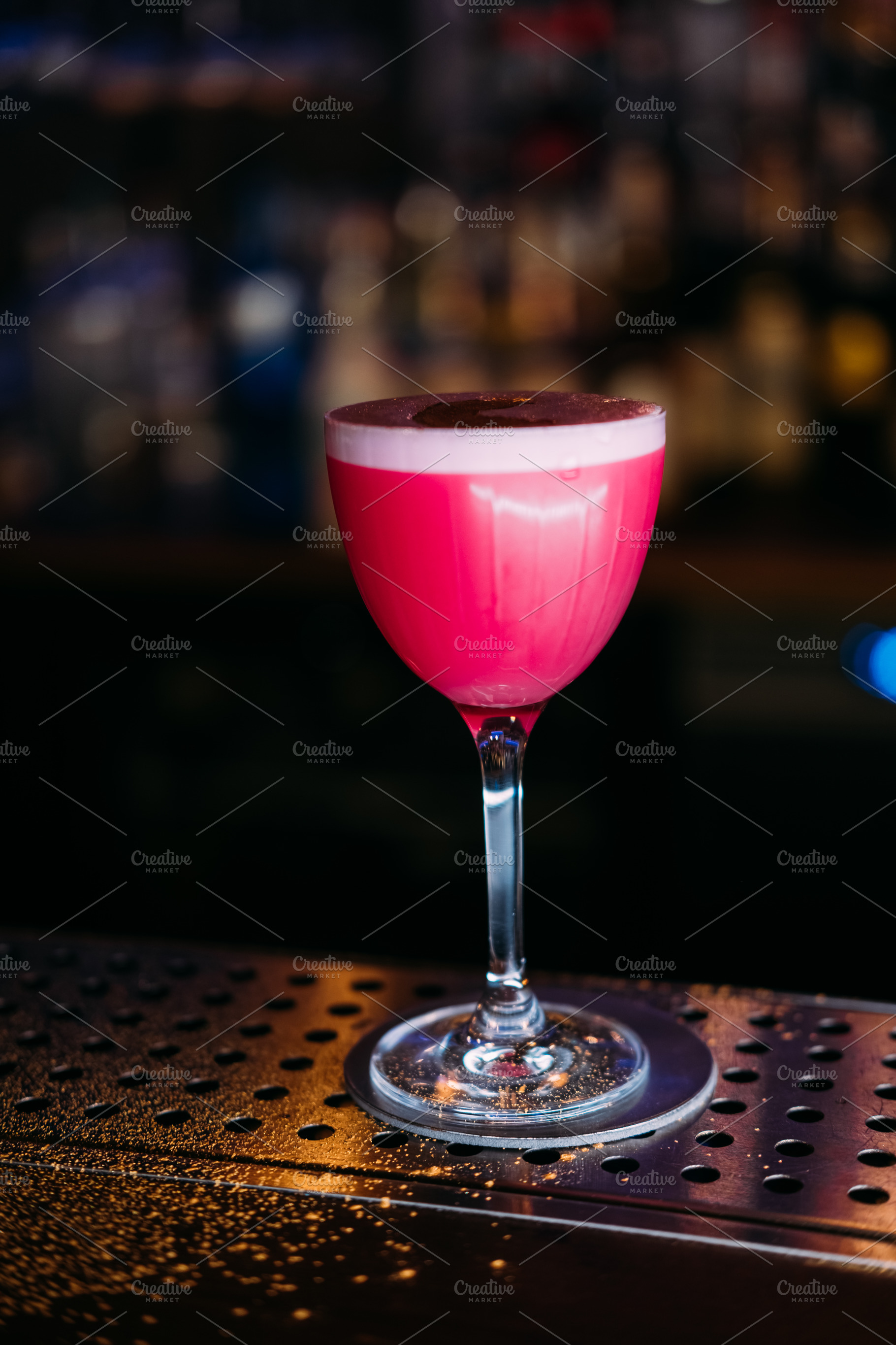 Cocktail glass alcoholic drink liquor served pub, a Food & Drink Photo by Photo Drive Studio