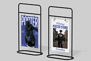 Poster Stand Mockup, an Advertising Mockup by Unerispace (Thumbnail 2 of 5)