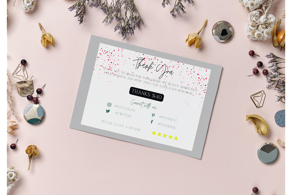 Thank You Order Card | Canva, a Card Template by tahananeart (Photo 5 of 9)