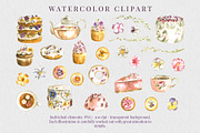 Flowers Desserts Watercolor Bundle, a Food Illustration by foxsong (Thumbnail 4 of 12)