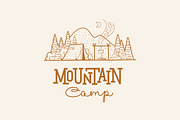 Let's go camping illustration set, an Illustration by tetiana.svirska (Thumbnail 2 of 13)