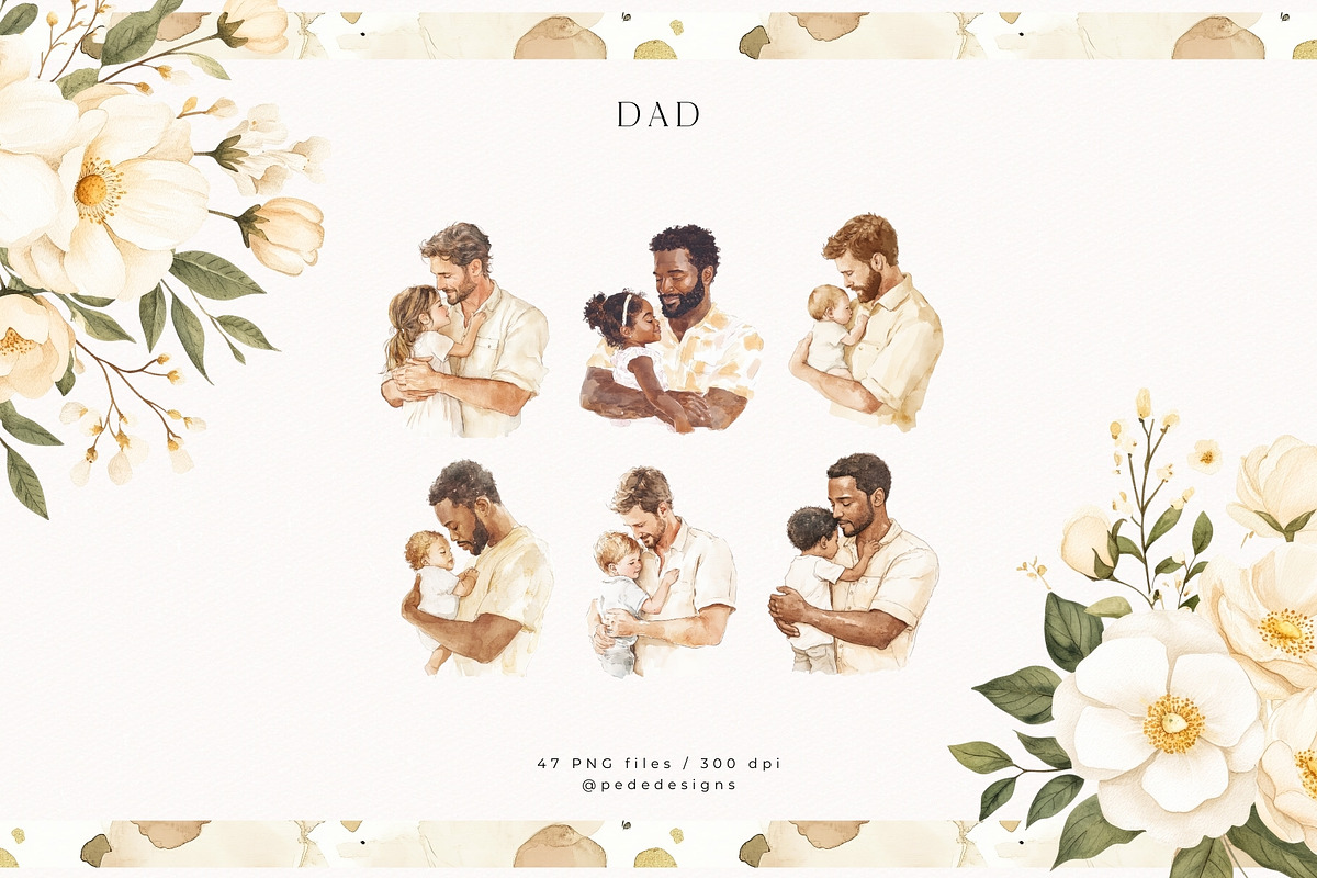 Mom & Dad Collection, a Person Illustration by PeDe Designs (Photo 11 of 33)