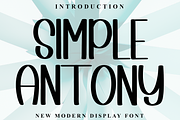 Simple Antony, a Handwritten Font by FreshTypeINK (Thumbnail 1 of 8)