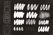 Procreate letter builder chalk brush, a Brush Add-On by Let's Art (Thumbnail 2 of 11)