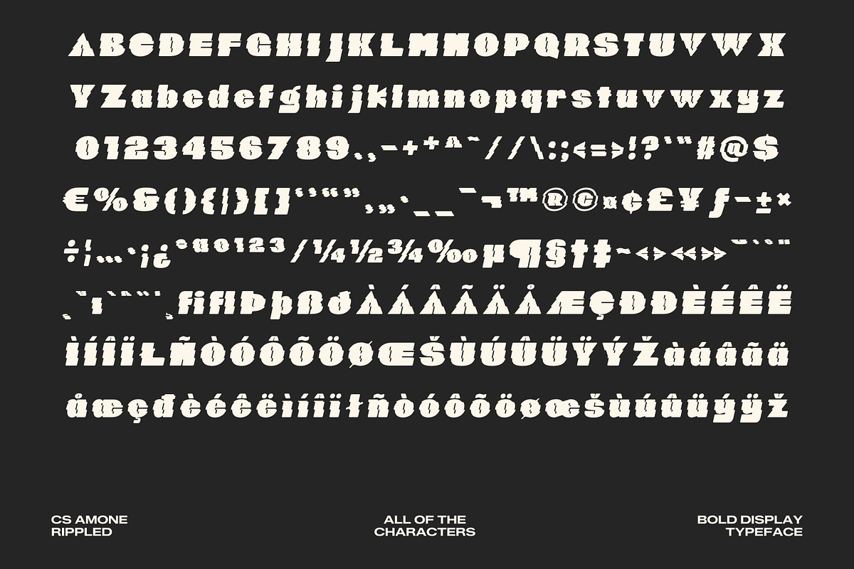 CS Amone Rippled, a Sans Serif Font by Craft Supply Co. (Photo 8 of 8)