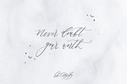 Dip Pen Procreate Calligraphy Brush, a Brush Add-On by BohoCalligraphy (Thumbnail 5 of 5)
