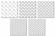 Silver Foil Pattern Digital Papers, a Pattern Graphic by Scrapbook Gems (Thumbnail 2 of 3)
