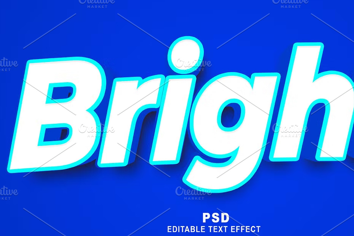 Bright Editable Text Effect PSD, a Layer Style Add-On by TrueVector (Photo 2 of 2)