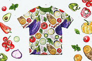 Food watercolor. Vegetables, a Food Illustration by irina.vaneeva (Thumbnail 19 of 25)