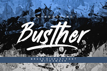 Busther - Handbrush Typeface