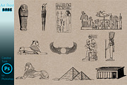 Photoshop Egyptian Brush Tattoo Art, a Brush Add-On by ArtPrintBabe (Thumbnail 3 of 8)