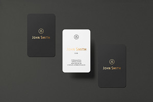 8.5x5.5 Business Card Mockup