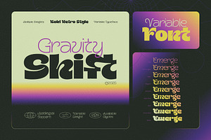 Gravity Shift - Variable Font Family, a Sans Serif Font by Gleb Guralnyk