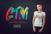 Women's T-shirts Mock-Up Vol 2, a Shirt Mockup by Freeman Studio (Thumbnail 1 of 17)