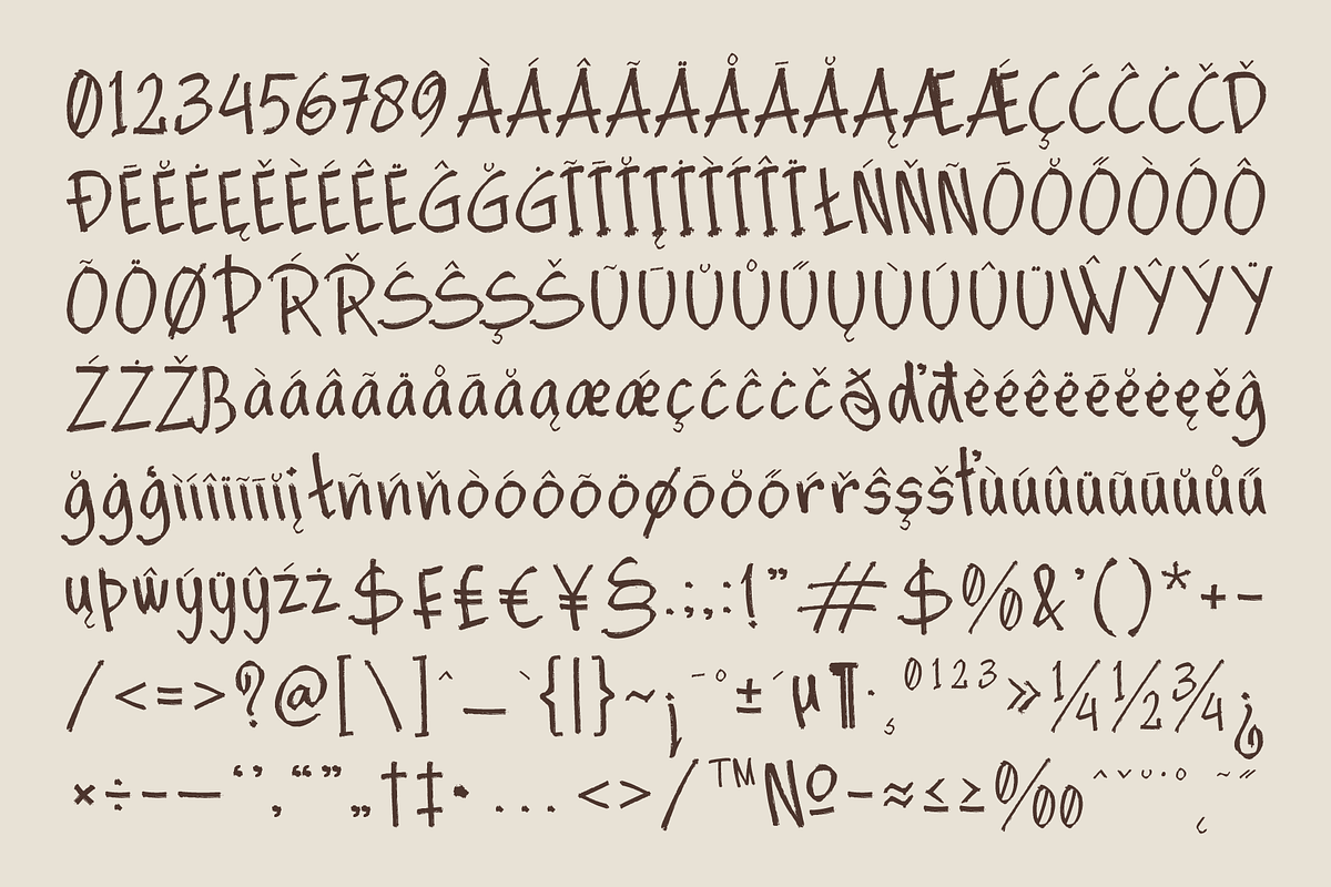 Howten - Raw Handwritten Display Fon, a Handwritten Font by MooneseyeType (Photo 4 of 8)