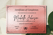 Certificate of Completion Template, a Card Template by YasdeyDesigns (Thumbnail 1 of 5)