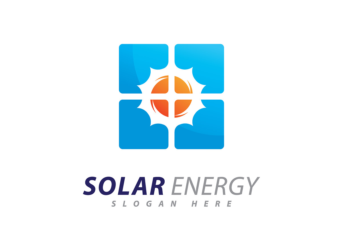 Solar energy logo design template., a Branding & Logo Template by T.Vooka