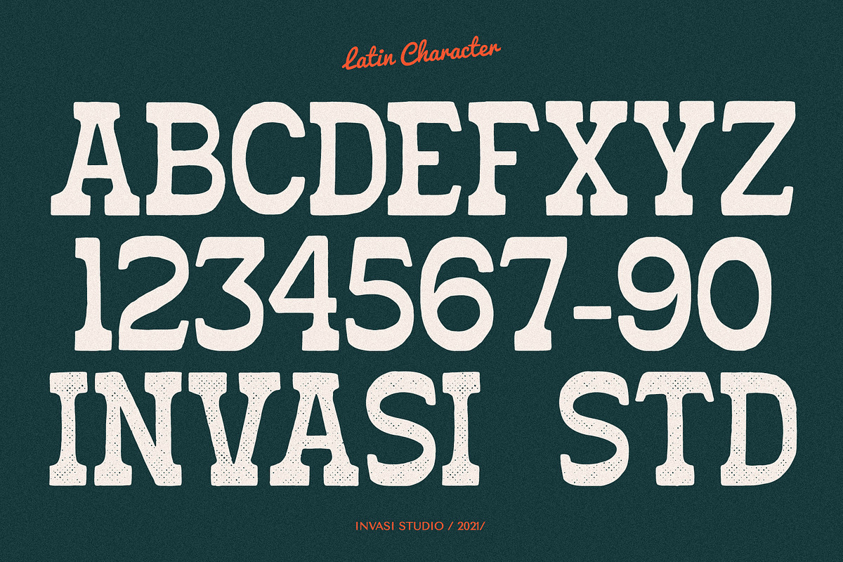 Protagonice - Retro Slab, a Slab Serif Font by Invasi Studio (Photo 4 of 10)