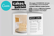 Canva Cake Recipes Cookbook Template, a Magazine Template by DeLaGranSiete (Thumbnail 5 of 11)