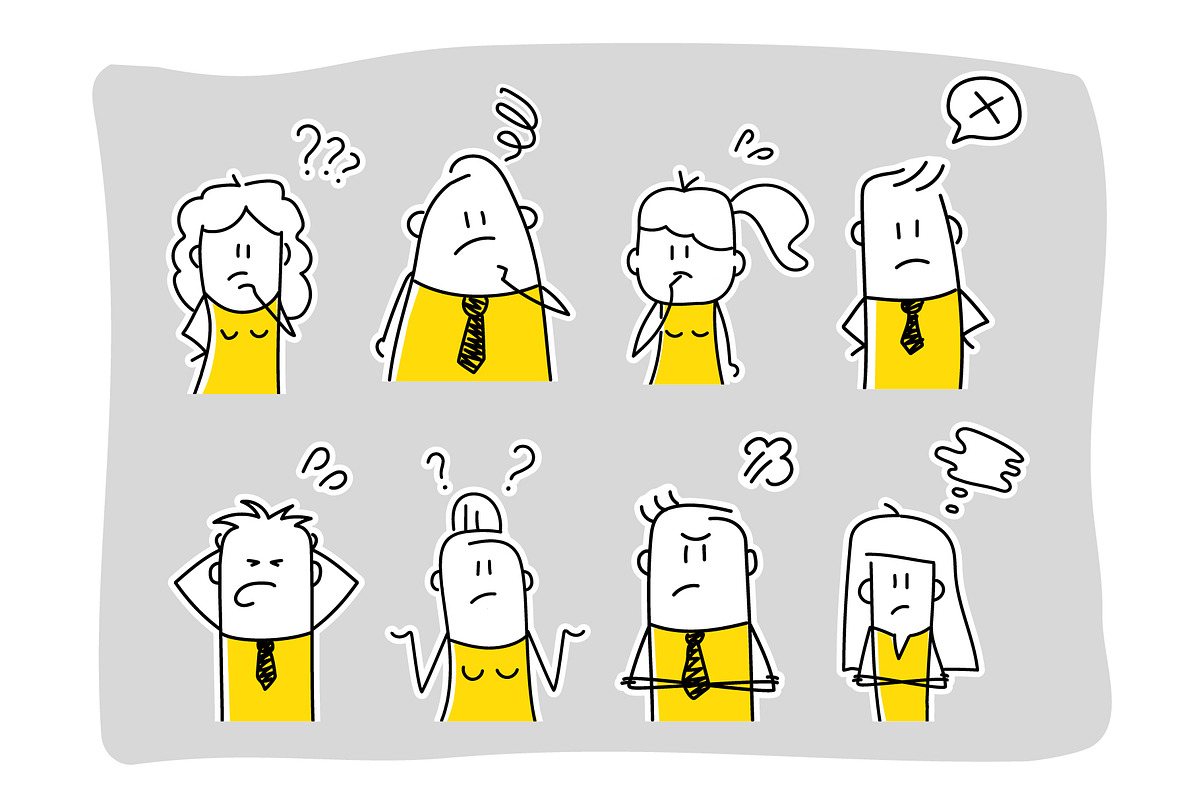 Stick Figures Negative, a Person Illustration by Anna Semenchenko (Photo 2 of 2)