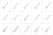 Kitchen & Cooking Icons, an Outline Icon by NatalieArtShop (Thumbnail 12 of 16)