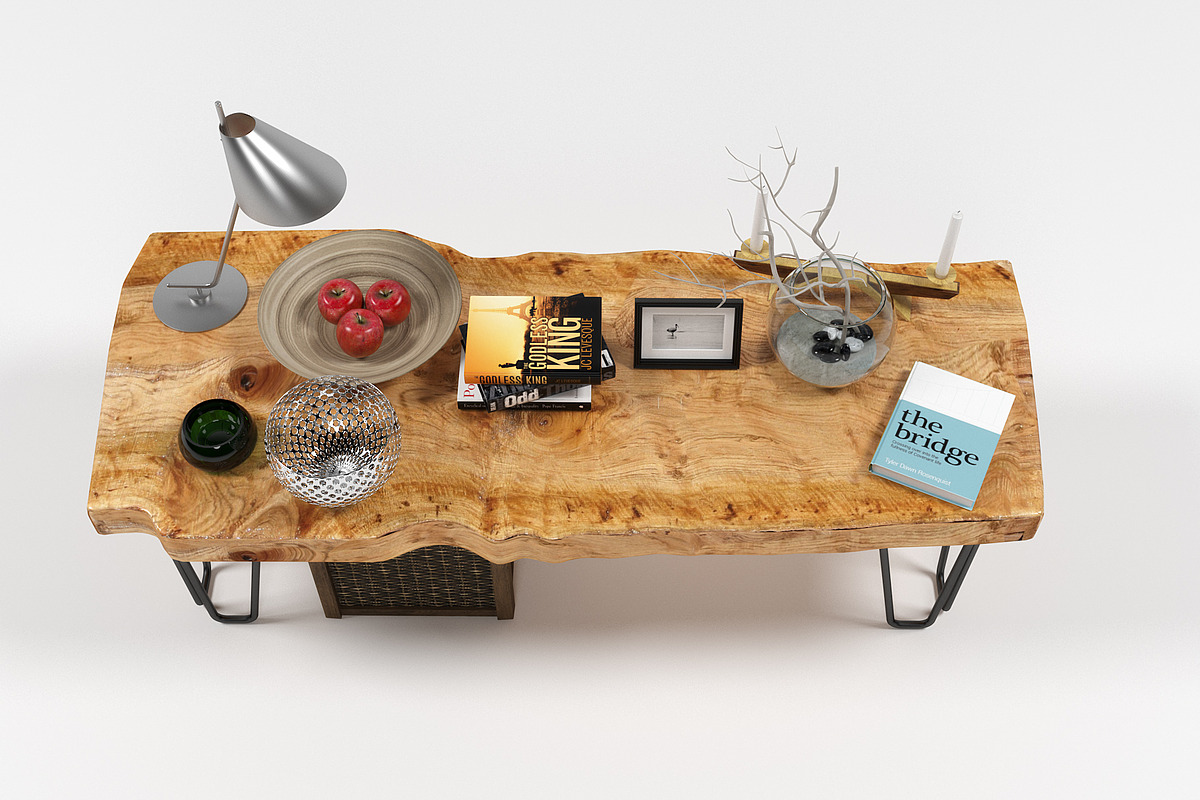 Slab coffee table, a Furniture 3D Model by inDahouze (Photo 5 of 8)