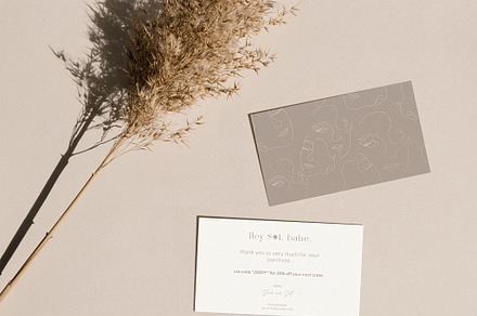 sabrina i | thank you card, a Card Template by atelier marbl