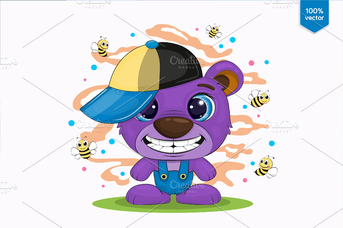 Set of cute cartoon animals, an Animal Illustration by KENO Mascots (Photo 4 of 9)