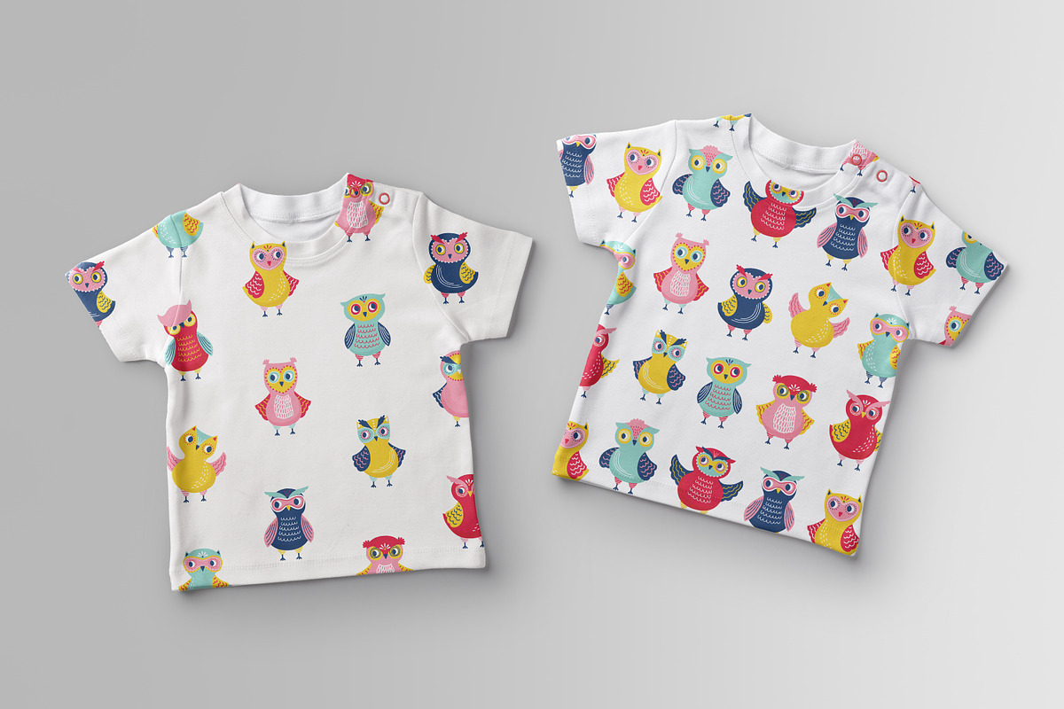 Cute owls seamless patterns, a Pattern Graphic by Good Studio (Photo 9 of 10)