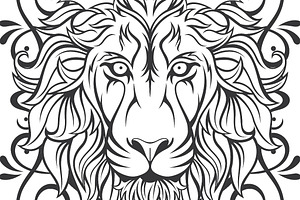 Lion Vector + frame