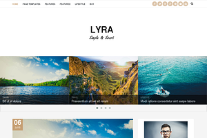 Lyra - WordPress Blog Theme 50% Off