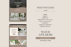 Squarespace Website Event Planner