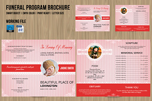 Child Funeral Program Template-V451