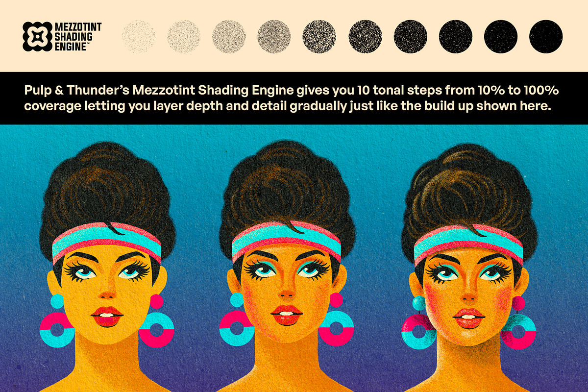 Pulp & Thunder Dry Kit (Illustrator), a Brush Add-On by G.A.R.M. Company (Photo 2 of 13)